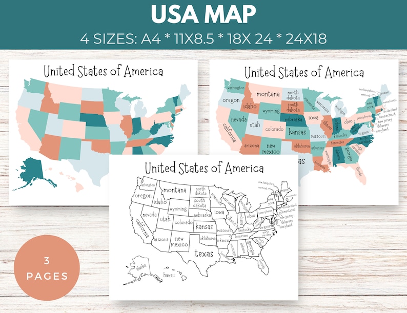 Printable United States Map Printable - Il 794xN.5254365500 4e44 