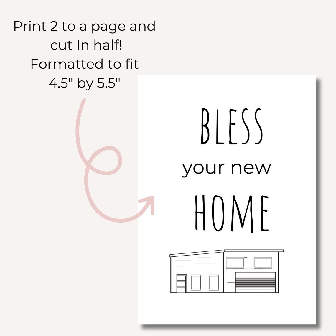 Housewarming Printable House Blessing Printable Bread, Salt, Wine New ...