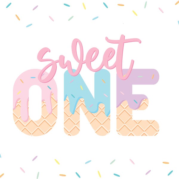 Sweet One Birthday Decorations - Etsy