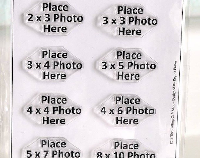 Place Photo Here Clear Stamp Set - Etsy