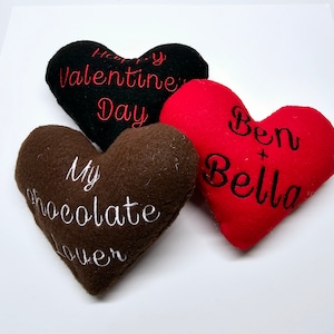 Personalisiertes Herz Stuffie - Herzkissen - Valentinstagherzplüsch - Valentinstagkissen - Liebe - Benutzerdefiniertes herzförmiges Kissen, Geschenk für Kerl