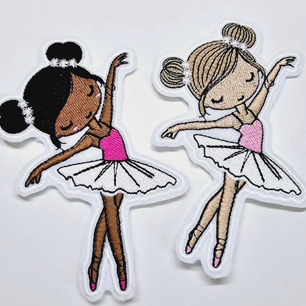 Custom Ballerina Embroidered Patch - ballerina patch - ballerina embroidery designs - ballet patch - dance patch - ballerina applique