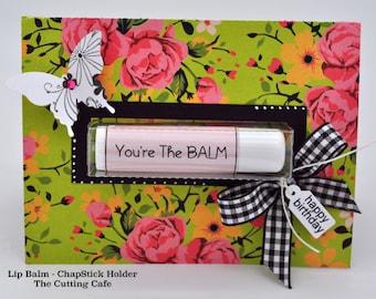 Bálsamo labial - Soporte para bálsamo labial - Descarga de archivo digital SVG - Regalos para rellenar calcetines navideños - Belleza - Descargas en PDF - Imprimible - Descarga instantánea