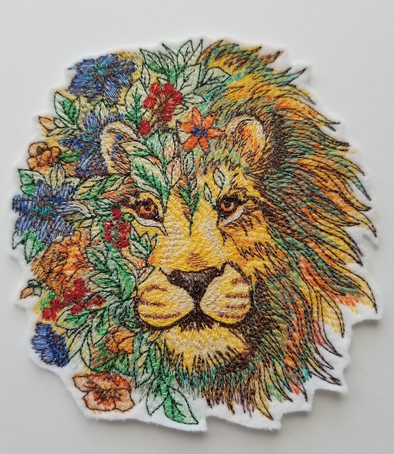 Lion Head patch Iron on Fashion Lion patch