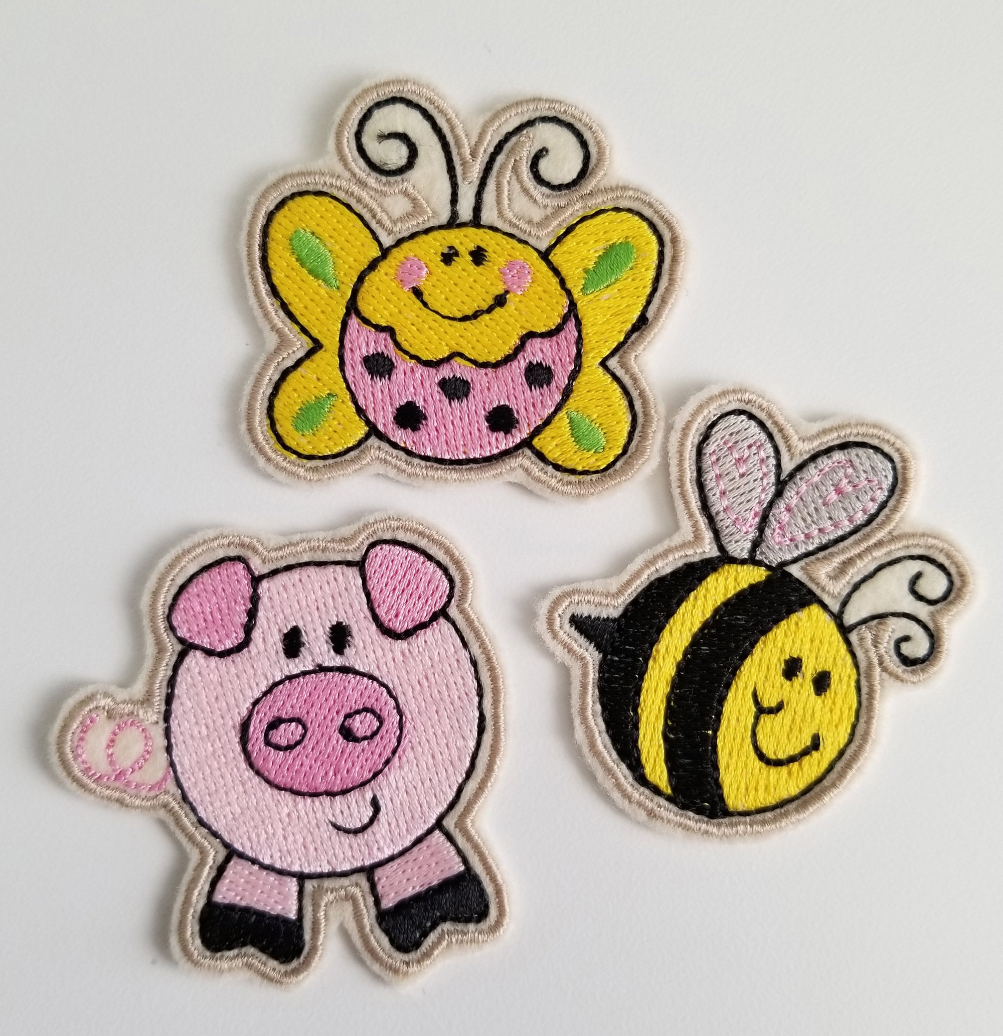 Whimsy Patch Ideas Whimsical Embroidered Patches, Fish Patch, Pig Patch, Bee Patch, Sloth ...