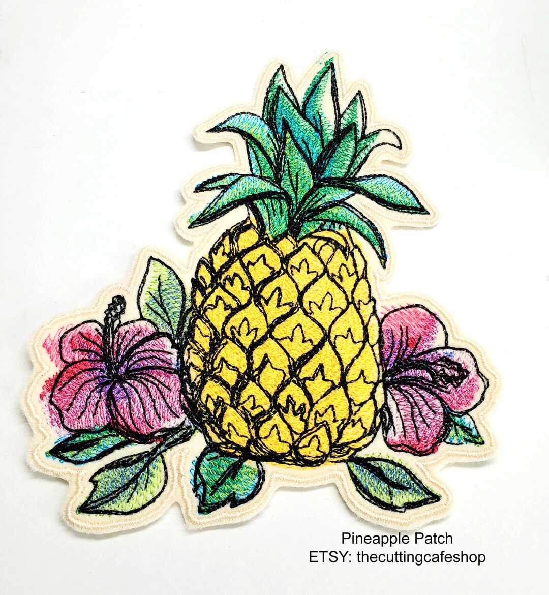 Pineapple Patch Embroidered Pineapple Hawaii Patch Fruit Patch Hawaiian