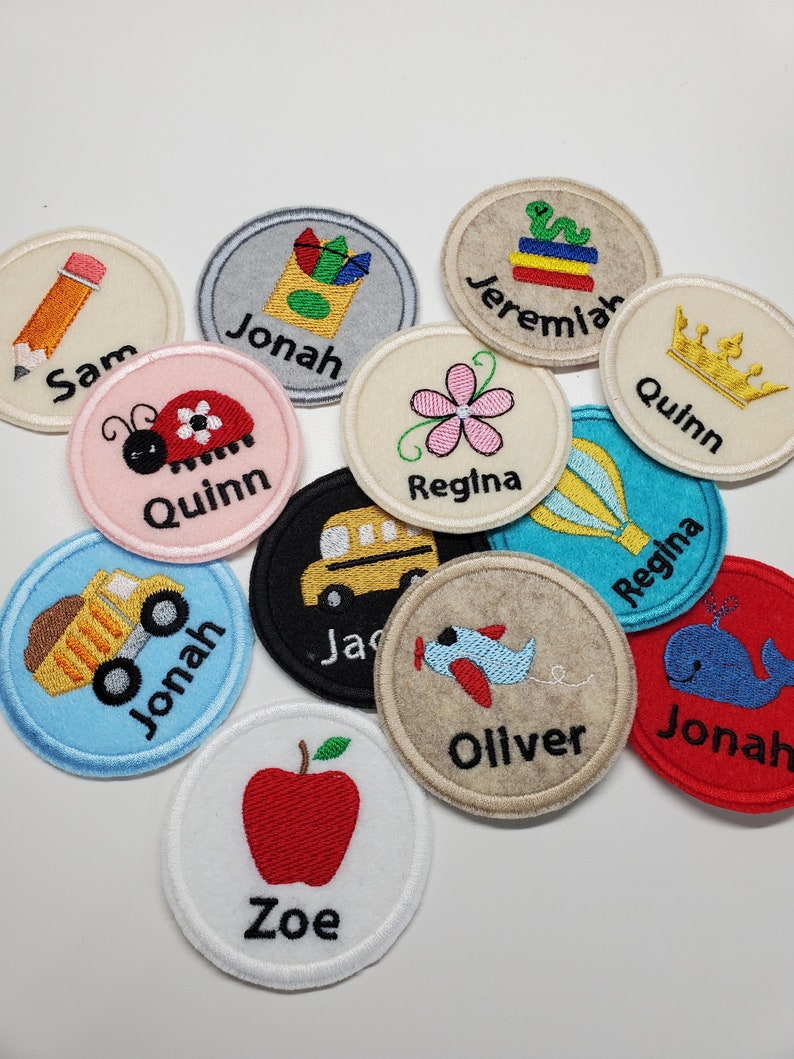 Personalized Name Embroidered Patches Name Badge Backpack Etsy