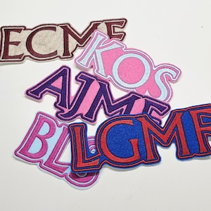 Personalized 2 Inch Name Patch: Embroidered Felt Name Badge