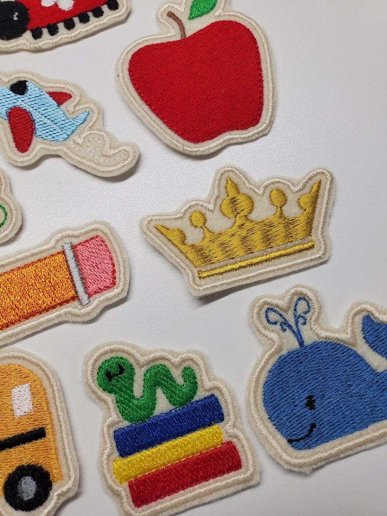 Whimsy Patch Ideas Whimsical Patches, Airplane, Whale, Dump Truck, School Bus, Crown ...
