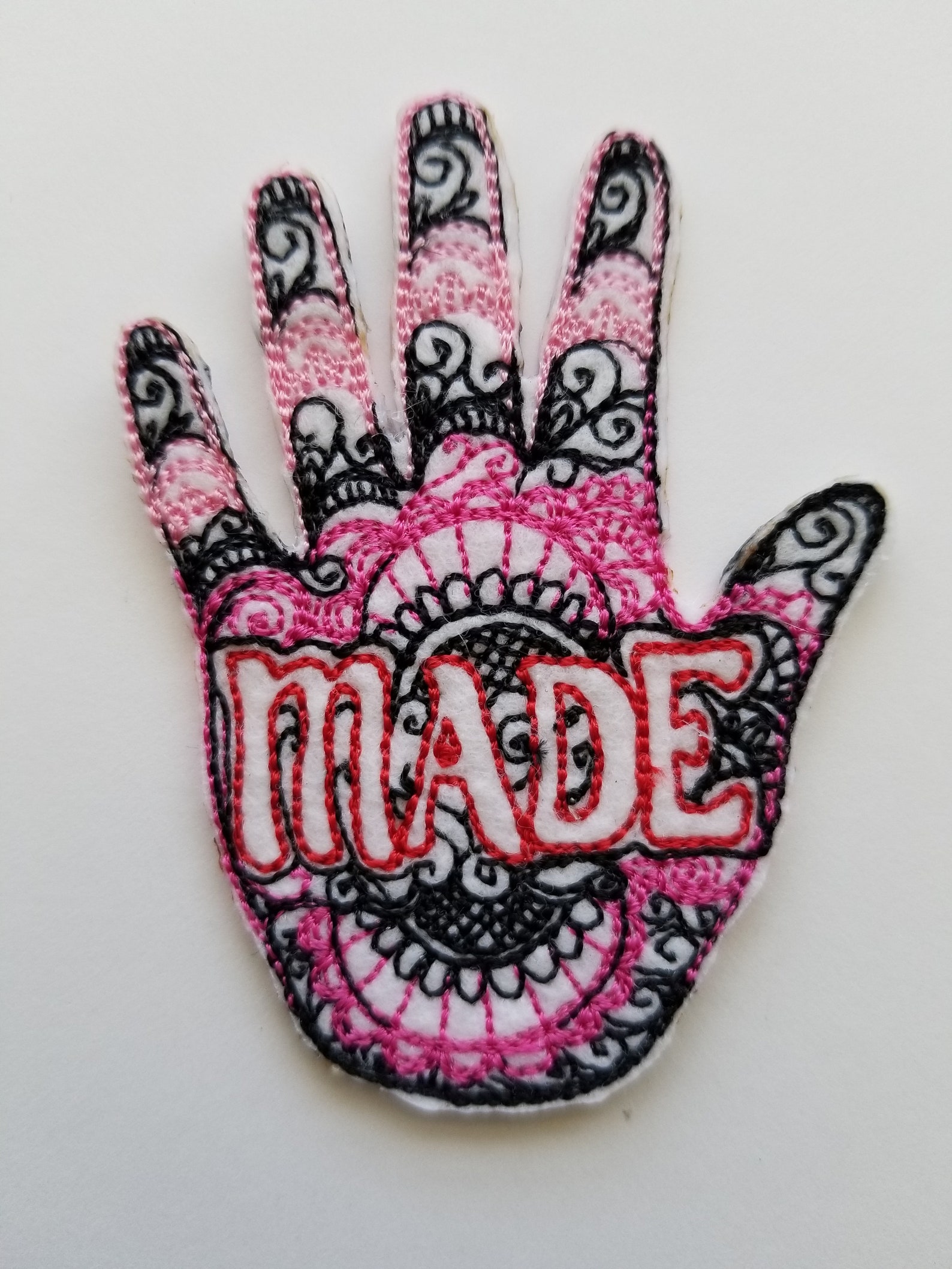 Handmade Embroidery Patch Ironon Sew on Patch Sewing Etsy