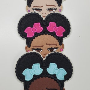 Afro Puffs Embroidered Embroidered Patch Little Girl Patch - Etsy