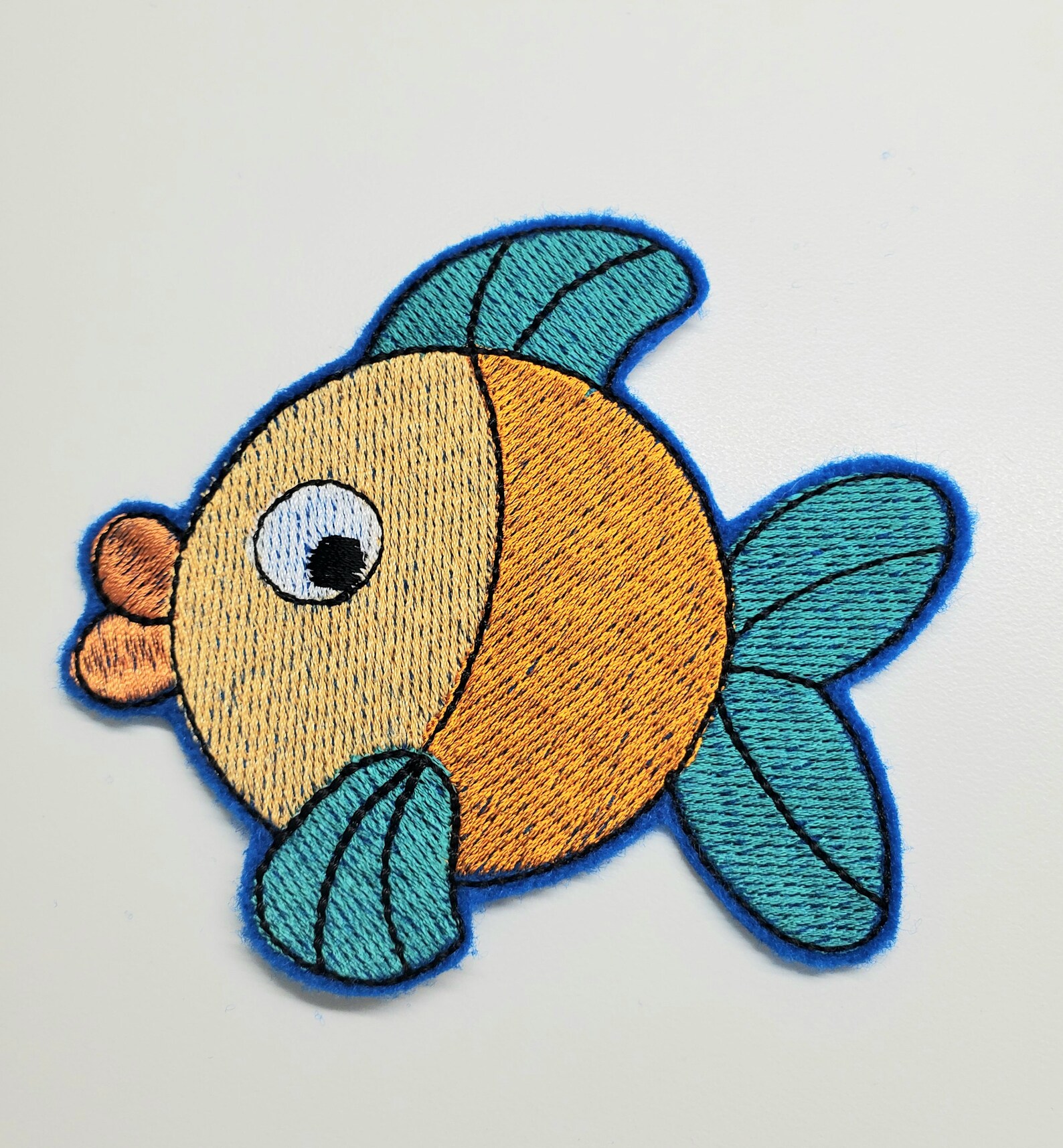 Colorful Fish Embroidered Patch Fish Patch fish Embroidery - Etsy