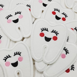 Tooth Patch - Tooth Applique - Toothfairy patch - teeth - First Tooth Patch