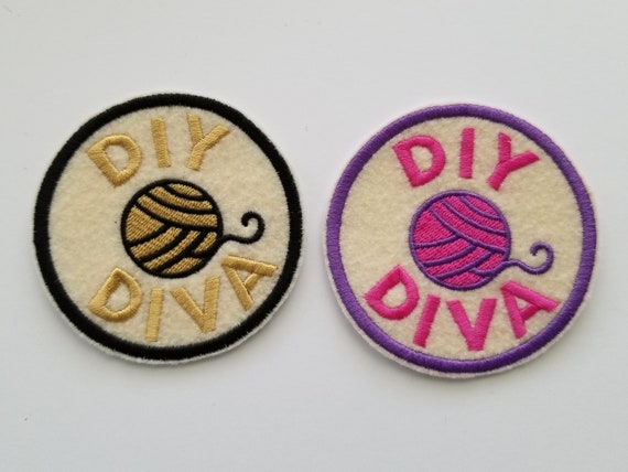 DIY DIVA Embroidery Patch Felt Patches, Ironon, Sew on Patch, Girl Diva  Patch, Diy Patch, Diva Patches, Diva Embroidery, Girl Power 