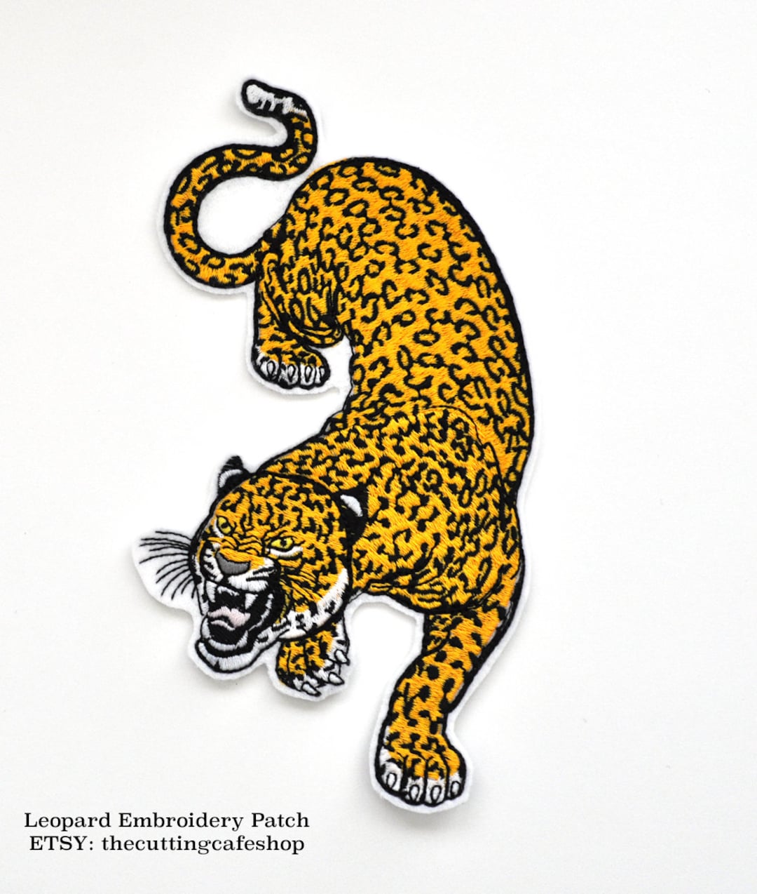 Leopard Embroidered Patch - Leopard Patches - Leopard Embroidery ...