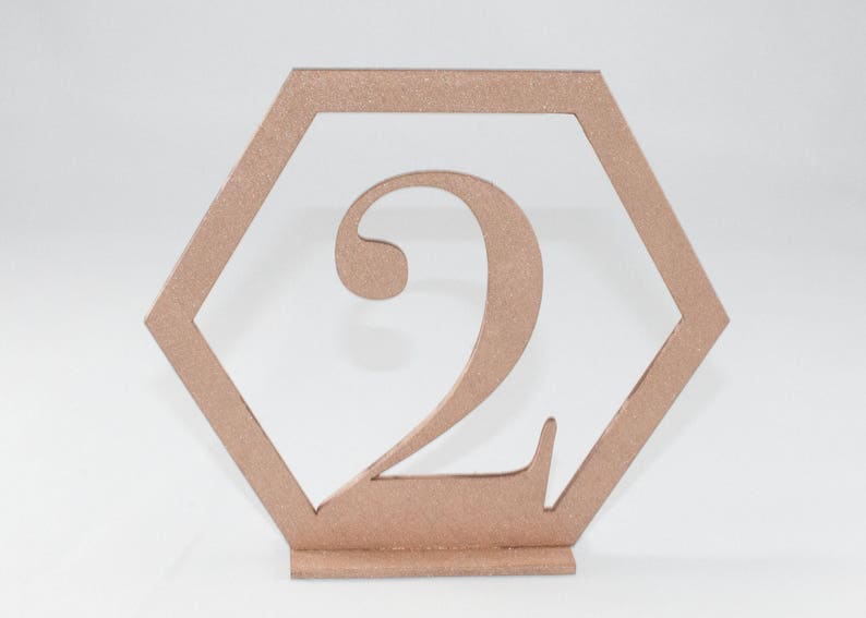 Geometric Numbers Table Laser Cut Geometric Table Number // Wedding Table Numbers - Etsy