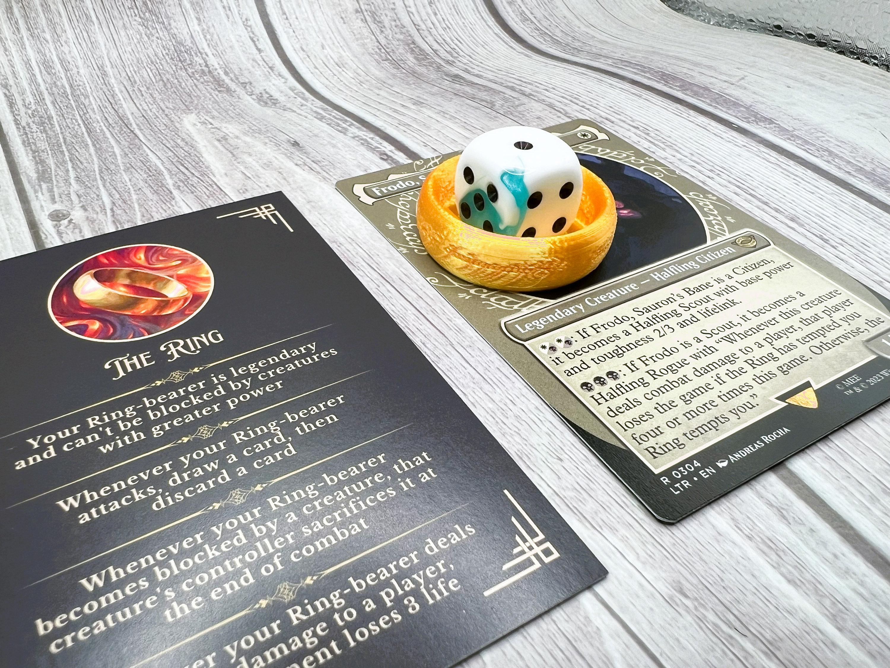 MTG "the Ring Temps You" Tracker and Ring Bearer Marker Token - LOTR - Magic  the Gathering - Etsy