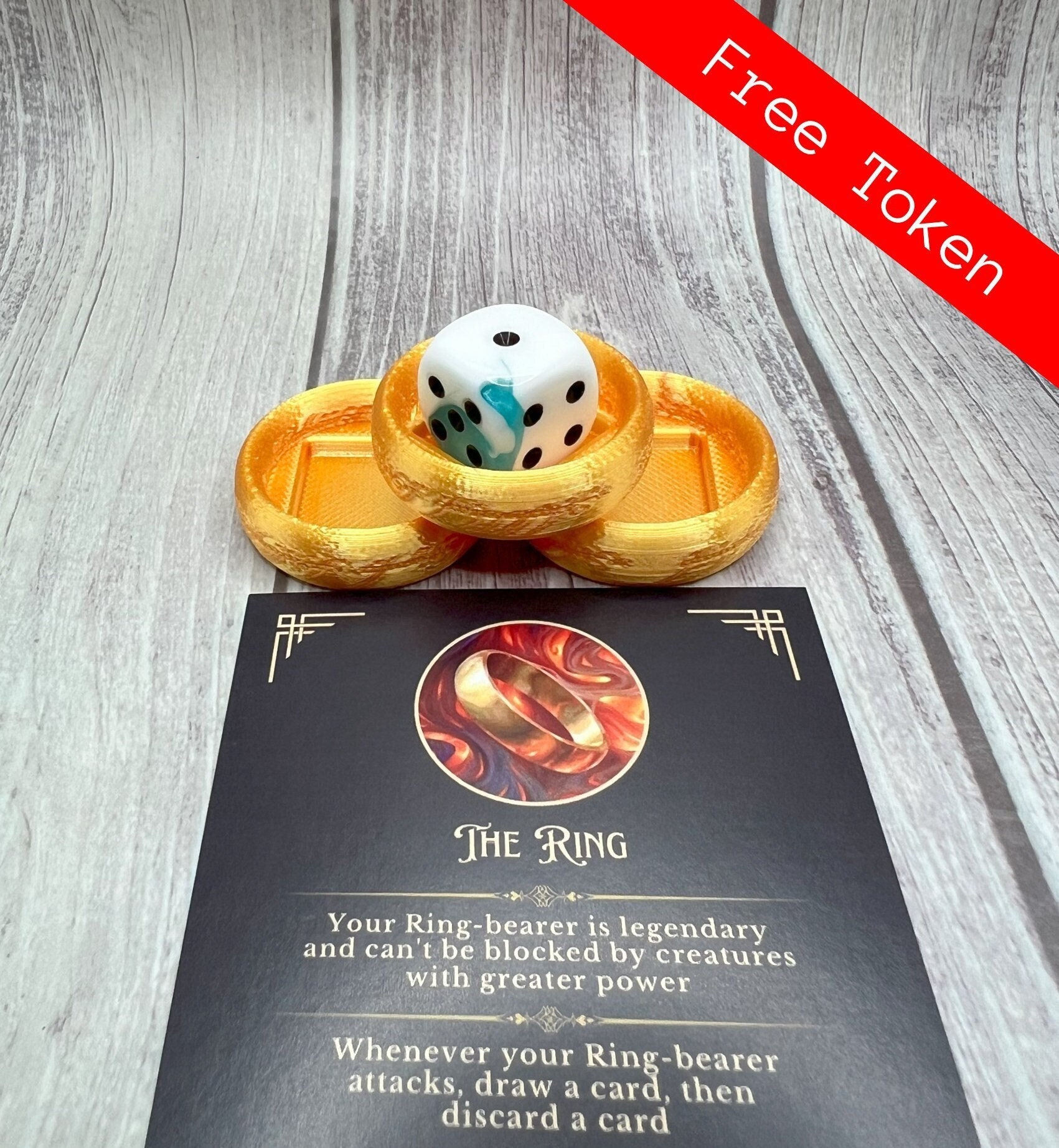 MTG "the Ring Temps You" Tracker and Ring Bearer Marker Token - LOTR - Magic  the Gathering - Etsy