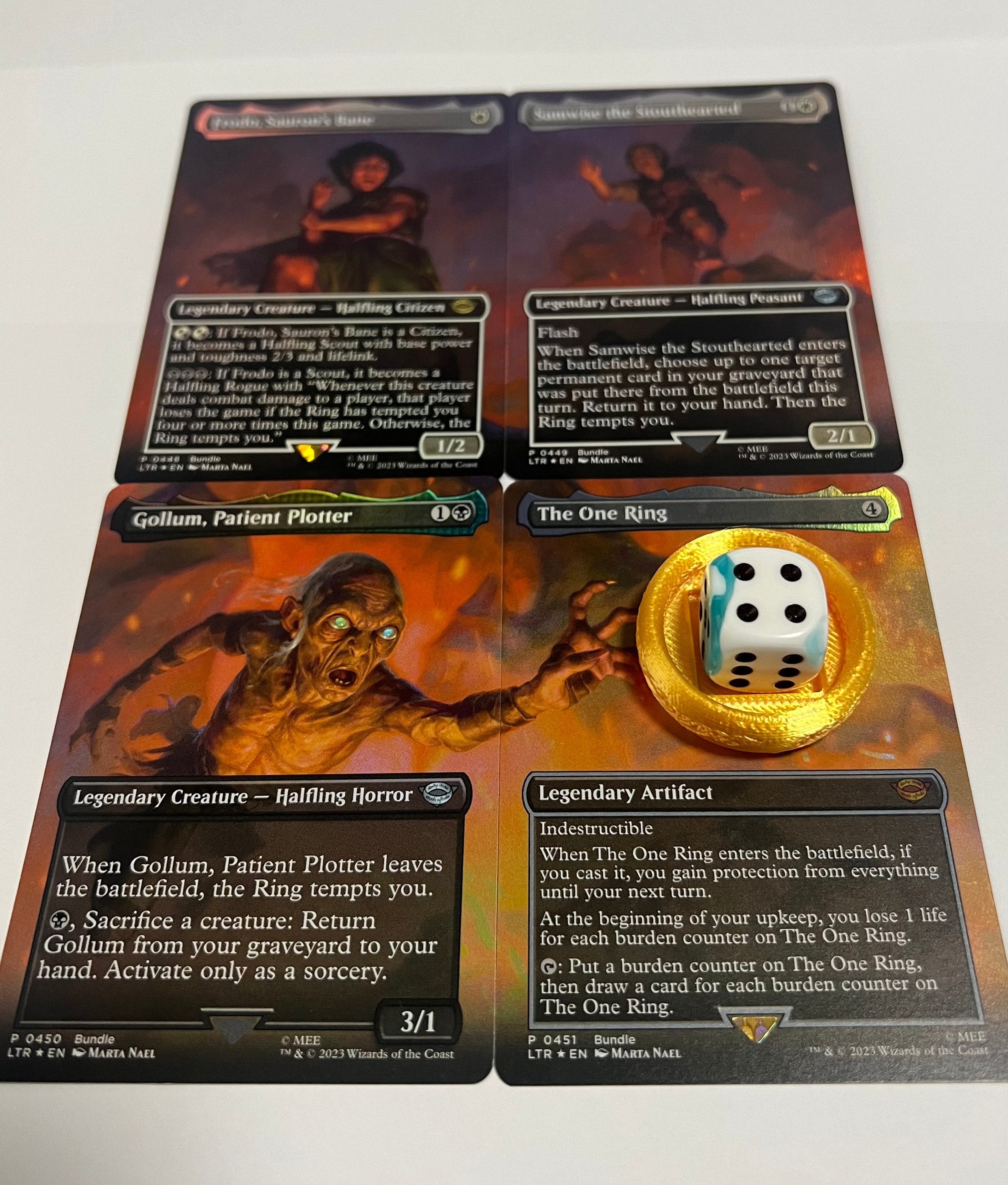 MTG "the Ring Temps You" Tracker and Ring Bearer Marker Token - LOTR - Magic  the Gathering - Etsy Sweden