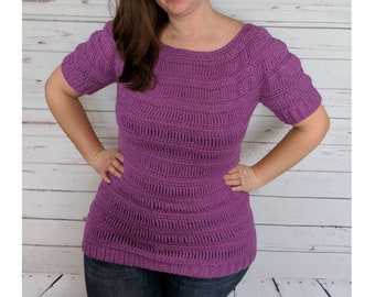 Crochet Pattern Sweater, Crochet Top Pattern, Crochet Sweater Pattern, Crochet Pullover Pattern, PDF Instant Digital Download, Free Pattern