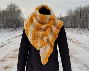 Patrón de bufanda de crochet, patrón de bufanda de crochet, patrón de bufanda de crochet para mujer, patrón de bufanda de crochet para mujer, patrón de chal de crochet