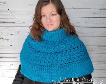 Crochet Pattern, Crochet Capelet Pattern, Crochet Pattern Capelet, Cape, Crochet Poncho Pattern, PDF Instant Digital Download, Free Pattern