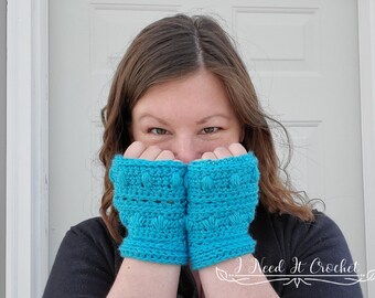 Crochet Glove Pattern, Crochet Pattern Gloves, Fingerless Gloves Pattern, Crochet Gloves, PDF Instant Digital Download, Free Pattern