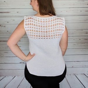 Crochet Pattern, Crochet Top Patterns For Women, Crochet Blouse Pattern, Crochet Summer Top Pattern, Twisted Lattice Top