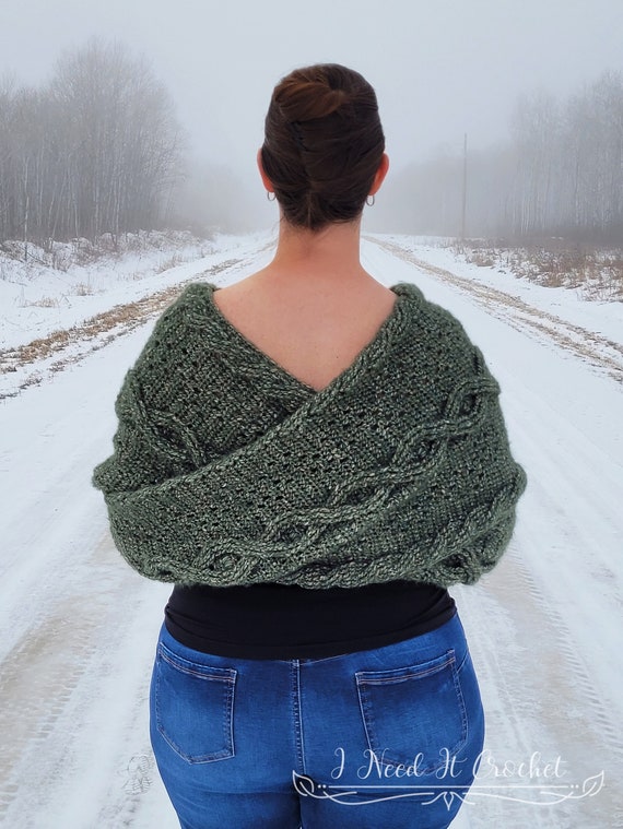 Shawl sweater with sleeves new arrivals