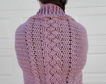 Crochet Cardigan Pattern, Crochet Cardigan Pattern for Women, Crochet Shrug Pattern, Sweater Pattern, Shrug Pattern, PDF Instant Download