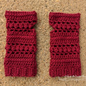 Crochet Glove Pattern, Crochet Pattern Gloves, Fingerless Gloves Pattern, Crochet Gloves, PDF Instant Digital Download, Free Pattern image 5