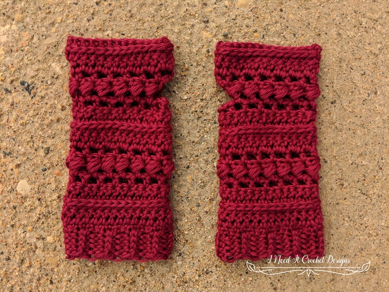 Crochet Glove Pattern, Crochet Pattern Gloves, Fingerless Gloves Pattern, Crochet Gloves, PDF Instant Digital Download, Free Pattern image 5