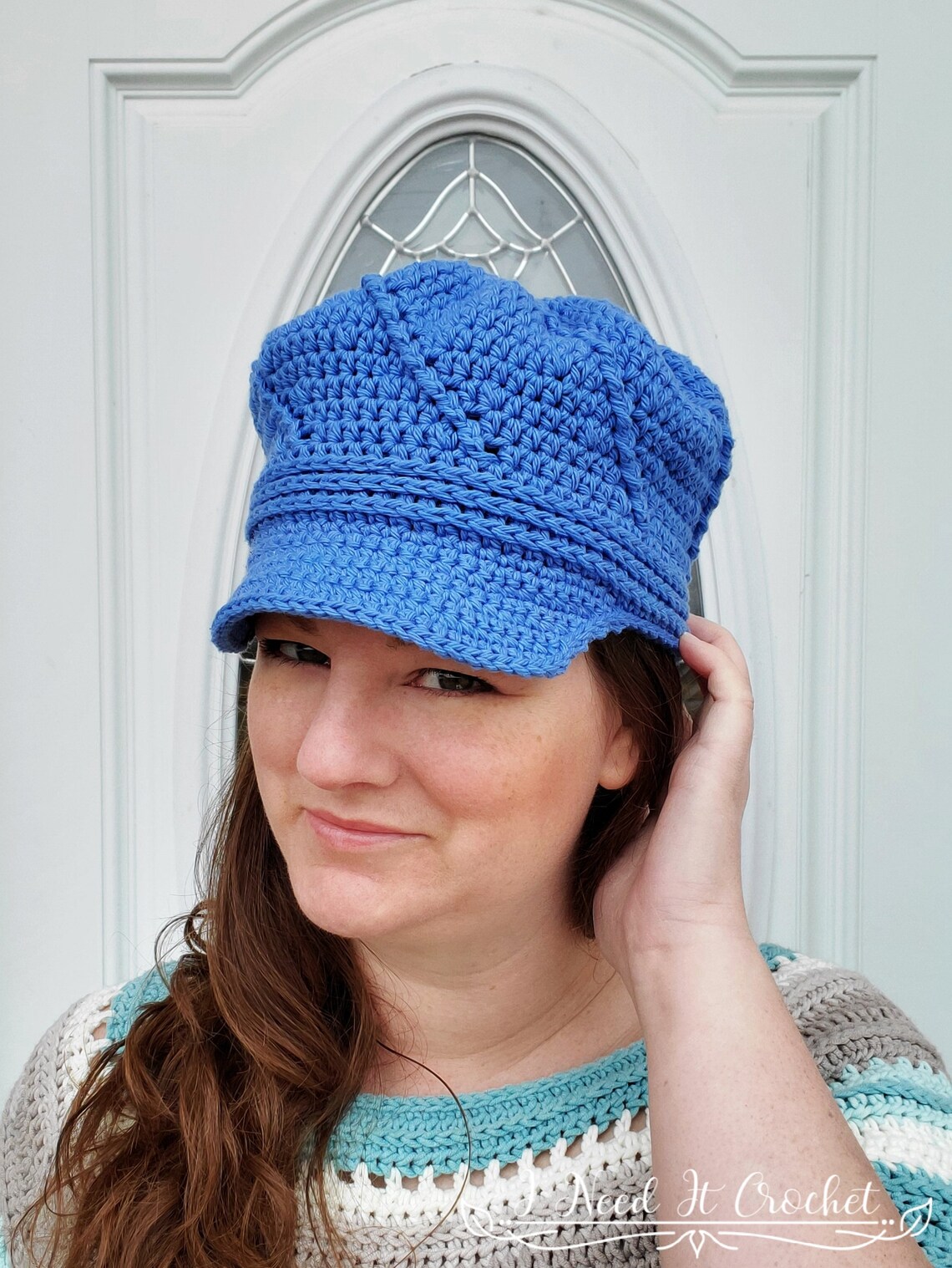 Crochet Hat Pattern Crochet Newsboy Hat Pattern Crochet Hat Etsy