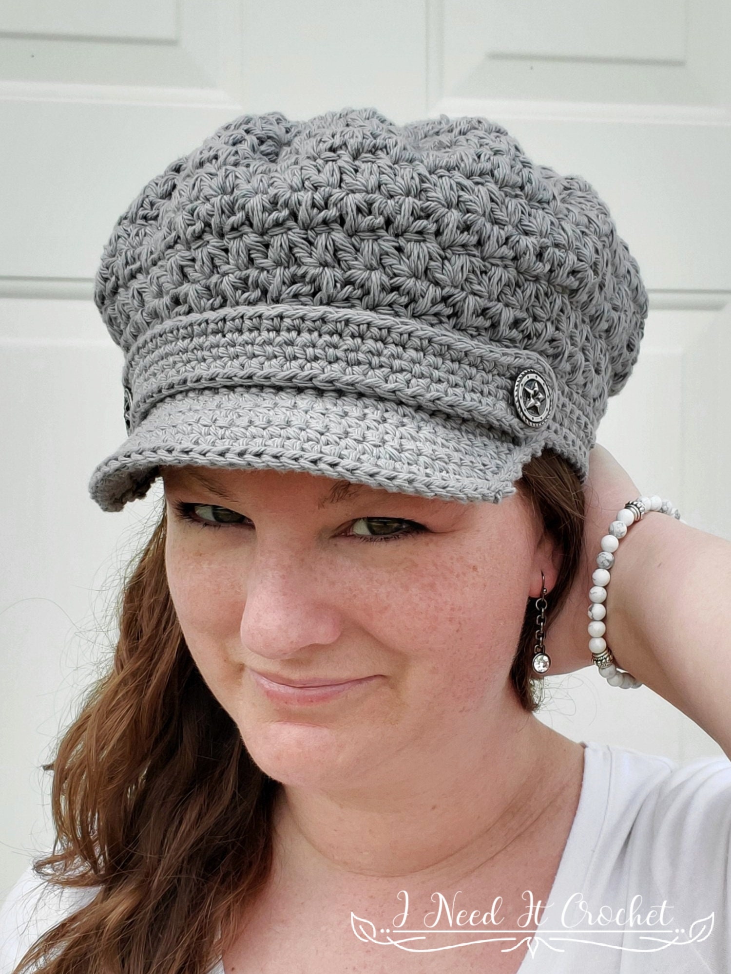 Crochet Hat Pattern Crochet Newsboy Hat Pattern Crochet Hat Etsy