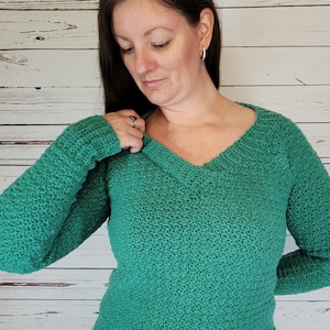Crochet Sweater Pattern, Crochet Pattern Sweater, Crochet Pullover Pattern, PDF Instant Digital Download, Up And Down Pullover, Free Pattern