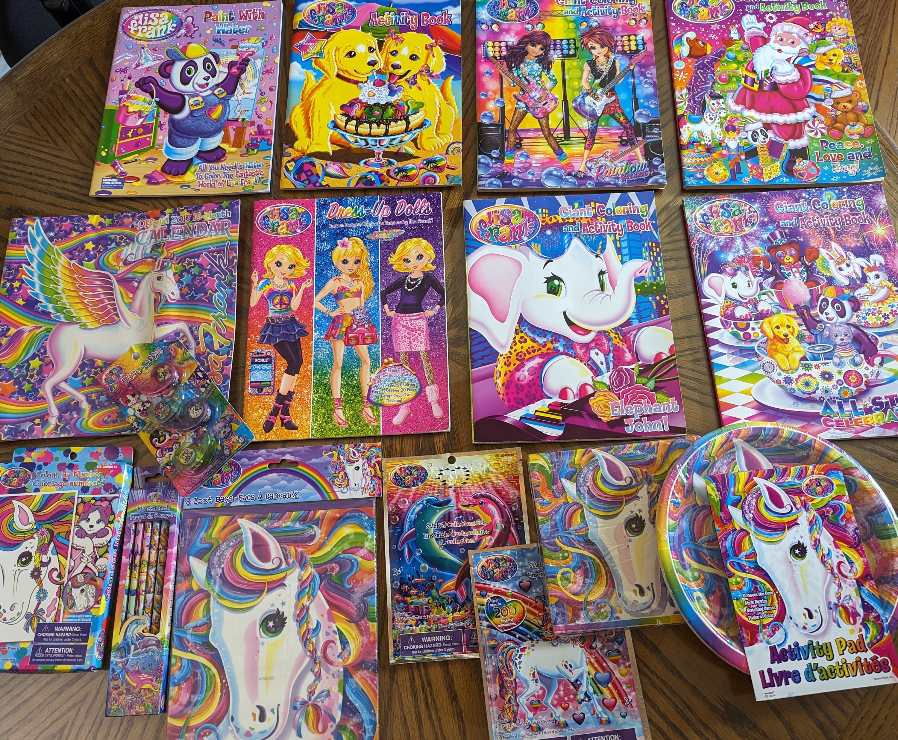 Giant Lisa Frank Activity and Coloring Book With Crayola Crayons, Lisa  Frank Coloring Book, Lisa Frank Stickers, Lisa Frank Bundle Set 
