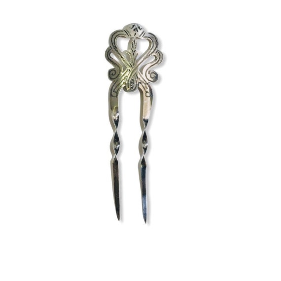 Antique sterling silver haarpin - Pearce & Thompso