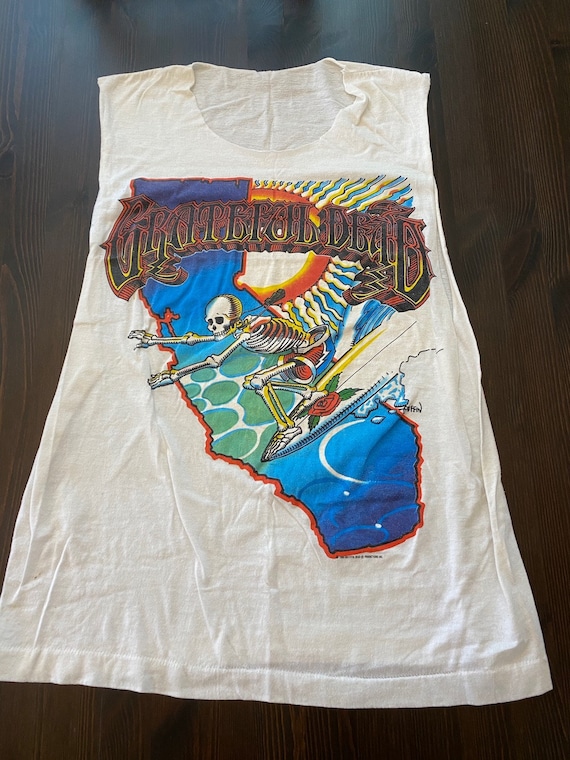 グレイトフルデッド ロックT Vintage 1986 Rick Griffin Grateful Dead - CALIFORNIA SURFER (Artwork by Rick Griffin