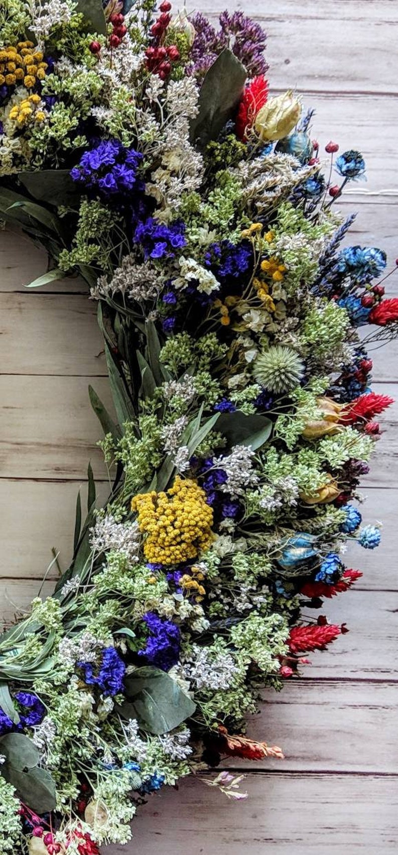 fragrant wreath dried flower wreath wall decor housewarming gift spring wreath mothers day gift colorful wreath lavender wreath