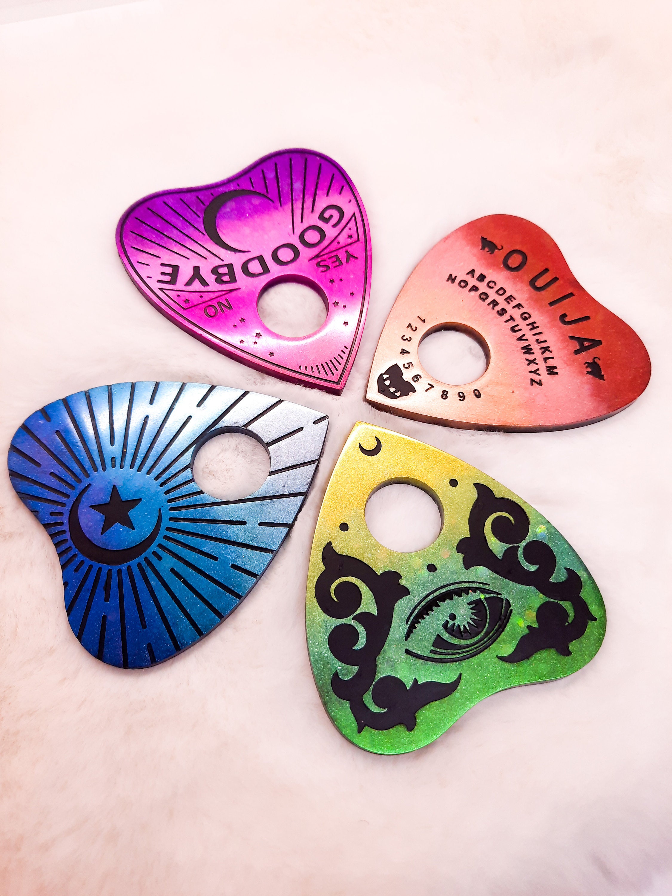 Dessous de Verre Coasters Ouija Planchette Apéritif Ami Gothique Sous-Verre Home Décoration Autel Ch