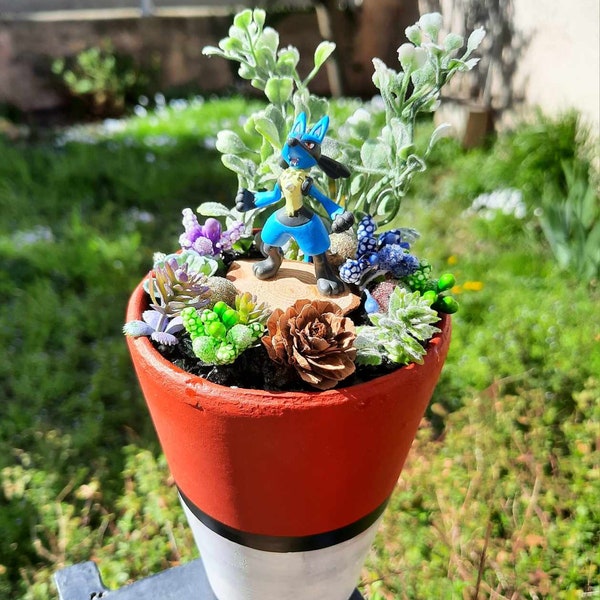 Pot décoratif pokebiome terrarium miniature japon diorama