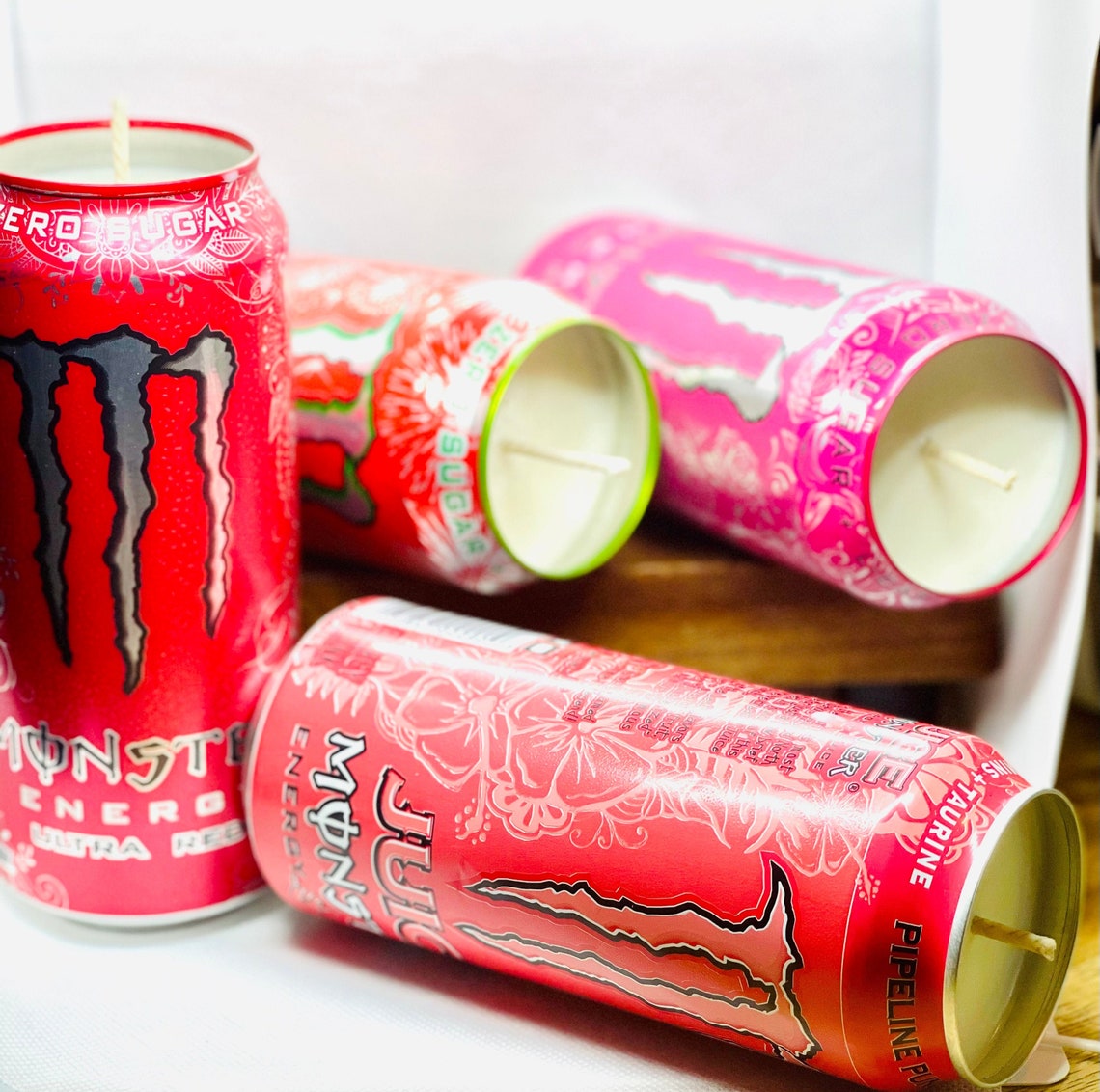 Monster Energy Drinks Can Candle Scented Soy Wax Fun Unique Etsy