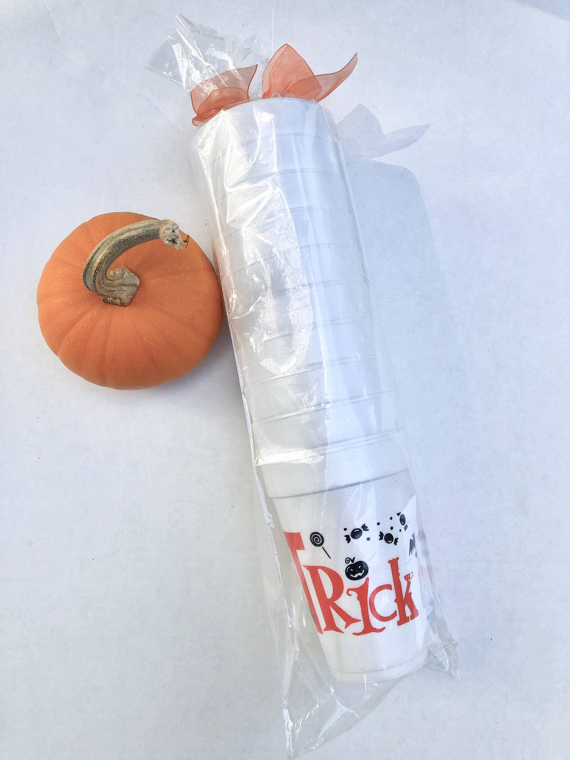Trick R Treat Halloween 16 oz foam cups in set of 10 Etsy