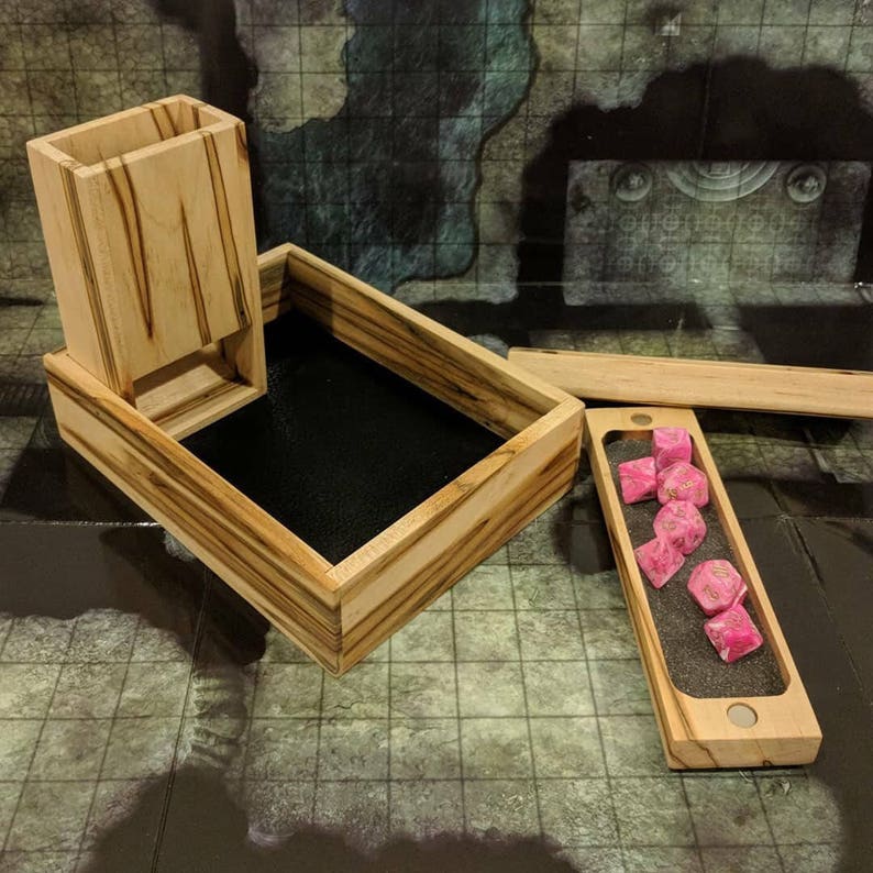 Tabletop Gaming Kit Dice Tray Dice Tower & Dice Etsy