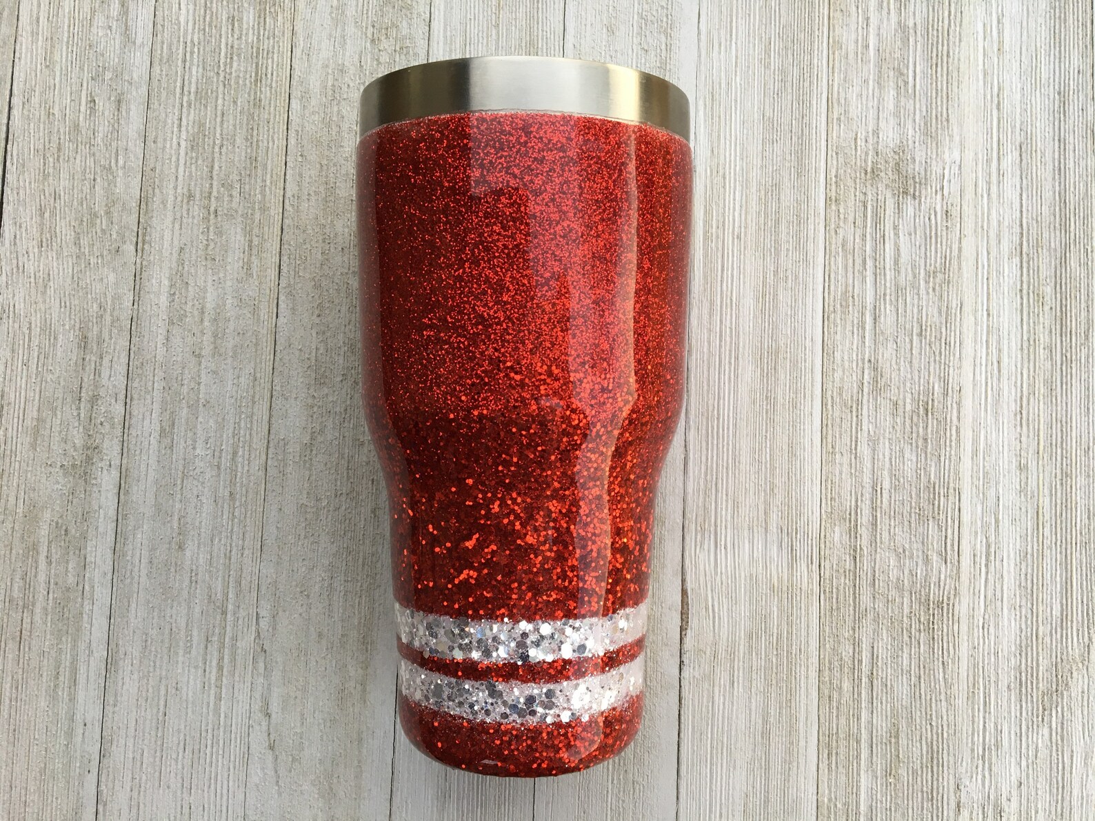 Striped Glitter Tumbler Etsy