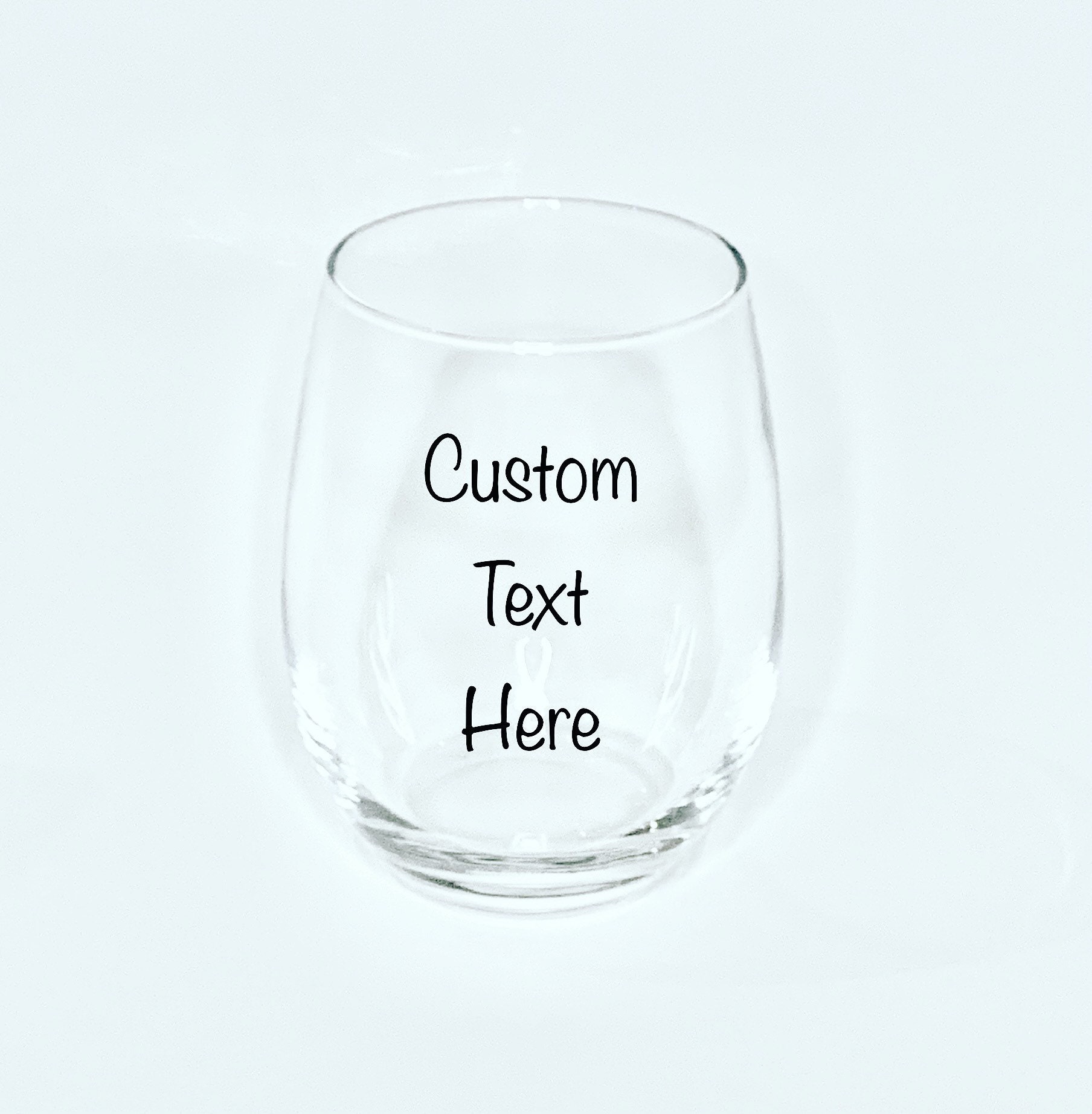 Custom Glass Cup Name/word Personalized Gift Wedding Etsy UK