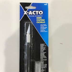 X-Acto 3690 Hobby Craft Art Mes met veiligheidsdop zwart leren mes