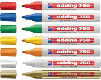 Edding 750 Paint Marker with a good heat resistance Metal, Glass, Plastic Marker