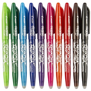 Pilot Frixion Pen Fabric Heat Erasable Pens Original Frixion Pattern Transfer