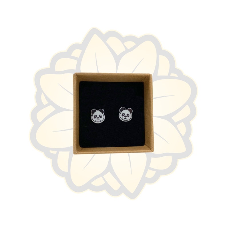 Panda Bear Earring